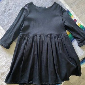 ASOS baby doll dress with mesh/net shoulder detail